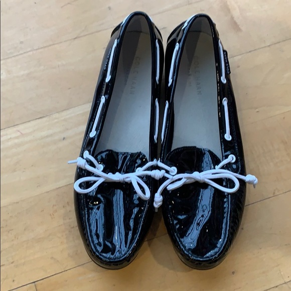 COLE HAAN Black Patent Loafers - Picture 3 of 7